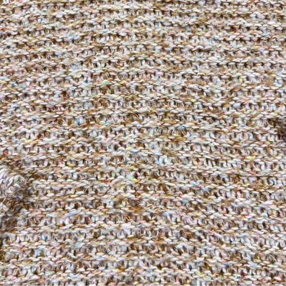 NWT St John’s Bay Textured Knit Sweater Women’s Size PXXL Tan Tweed - Picture 5 of 12